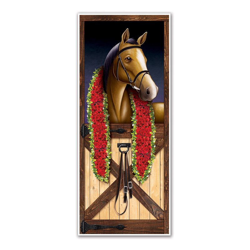Beistle Horse Racing Door Cover Pack of 12 Wayfair